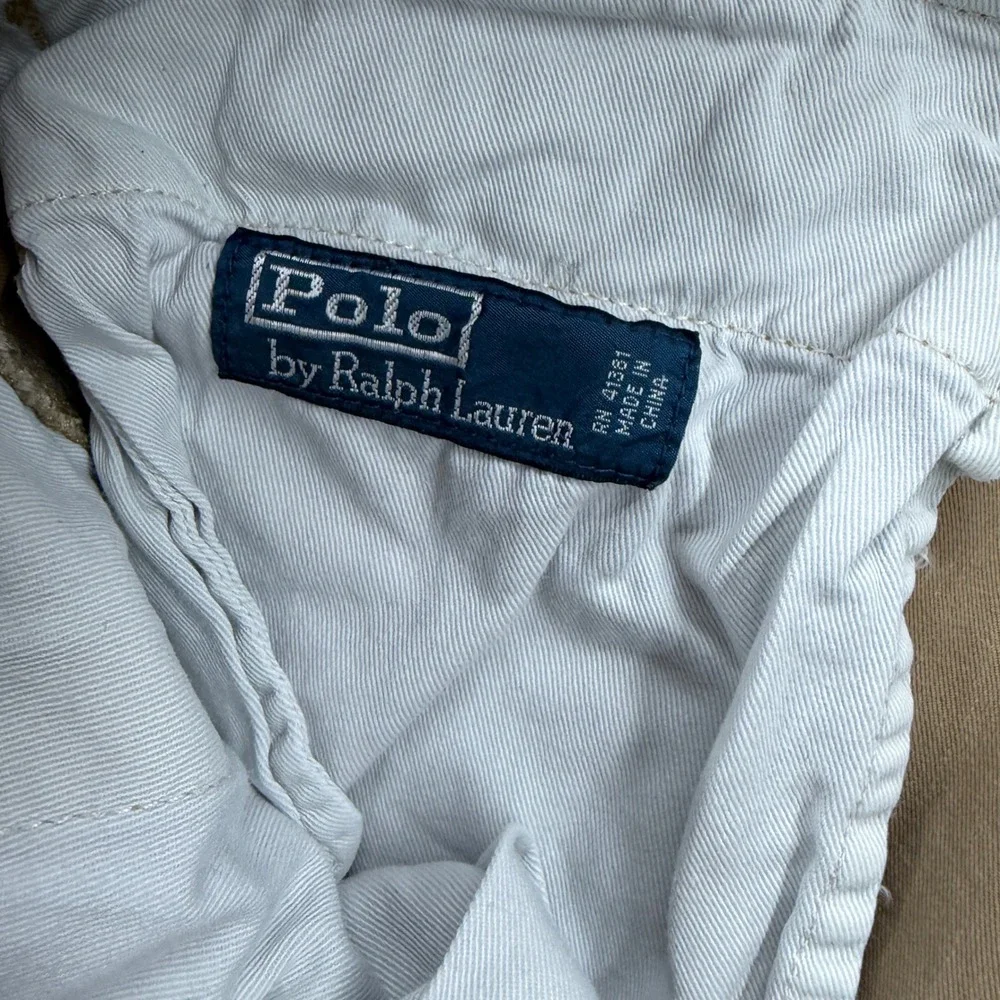 Polo Ralph Lauren Mens Khaki Chino Pants Size 36x32 Straight‎ Fit Casual